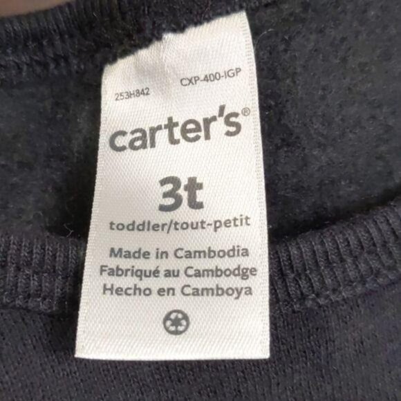 Carter's-girls dress Black w/red & black plaid long sleeve 3T(NWT) - Picture 7 of 8